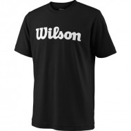 Футболка детская Wilson Team Script Tech (Black/White) для большого тенниса